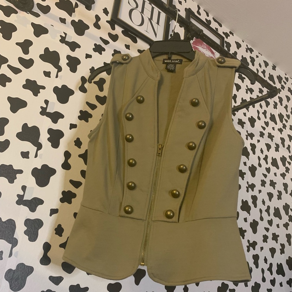 Wet Seal Military Inspired Vest